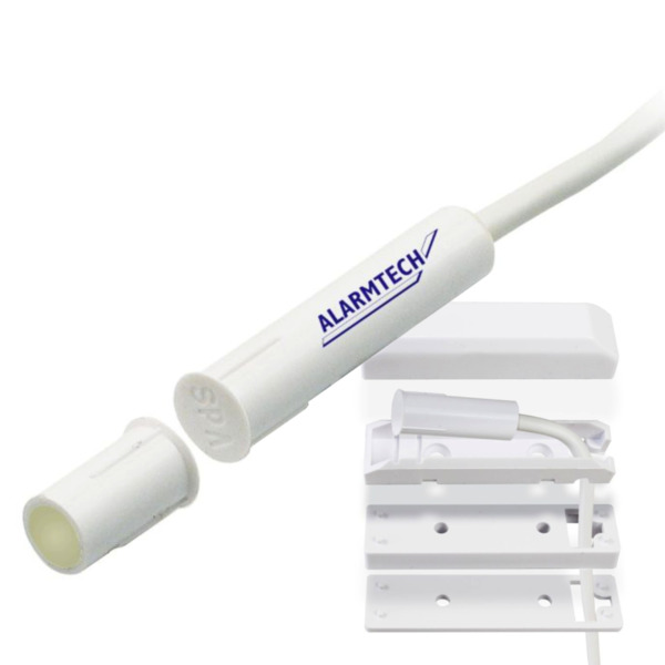 Alarmtech MC370-S3 Contacto magnético de alta seguridad. G3. NC. 4 hilos. Plástico. IP 67. Inst. emp/sup. Incluye adaptadores
