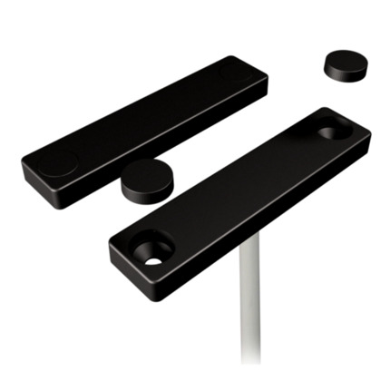 Comprar Alarmtech MC740-PE-BL Contacto magnético, NC, 2 m de cable, tornillos incluidos, cubierta de plastico en color negro y con cable blanco