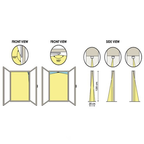 AMC DT 16 Detector de cortina AMC . Doble tecnología . Válido interior o exterior (2)