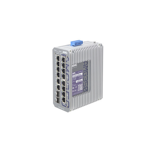 AMG AMG350-14GAT-2S-P300 Switch Industrial Industrial No gestionable 14x Gb PoE+ (Max 300W), 2x Gb SFP, Carril DIN/Pared, -40+75