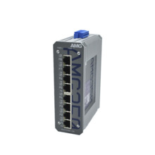 AMG AMG350-8GAT-P200 Switch Industrial No gestionable 8x Giga RJ45 PoE+ 30W (Max 200W), Carril DIN / Pared, 48Vdc. F.A. No inclu