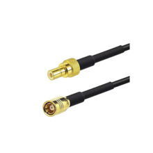 AMG CAB4-1 Cable de extensión de antena, conector macho tipo SMA a conector hembra tipo SMA, cable RG174 de 1metro, color negro.