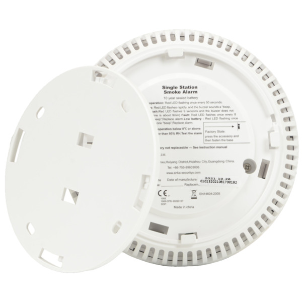ANKA ANKA-763 Detector de humo autónomo ANKA - Duración de la batería 10 años - Indicador luminoso de alarma - Alarma sonora 85 (6)