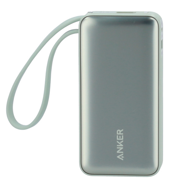 ANKER ANK-1259-G Anker Power Bank con pantalla LCD - Capacidad 10000mAh  - Entrada 1x USB-C y cable USB-C - Salidas USB-A, USB-C (3)