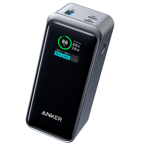 ANKER ANK-1336-B Anker Power bank con pantalla - Capacidad 20000mAh  - Entradas 2x USB-C - Salidas 2x USB-C, USB-A - Carga 3 dis