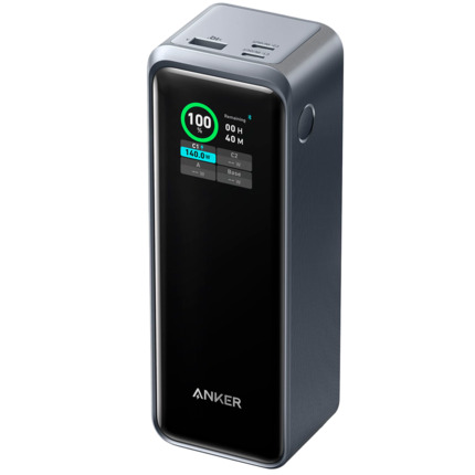 Comprar ANKER ANK-1340-PRIME-B Anker Power Bank con pantalla LCD - Capacidad 27650mAh  - Entradas 2x USB-C - Salidas 2x USB-C, USB-A - Carga 3 dispositivos a la vez - Carga rápida PD140W