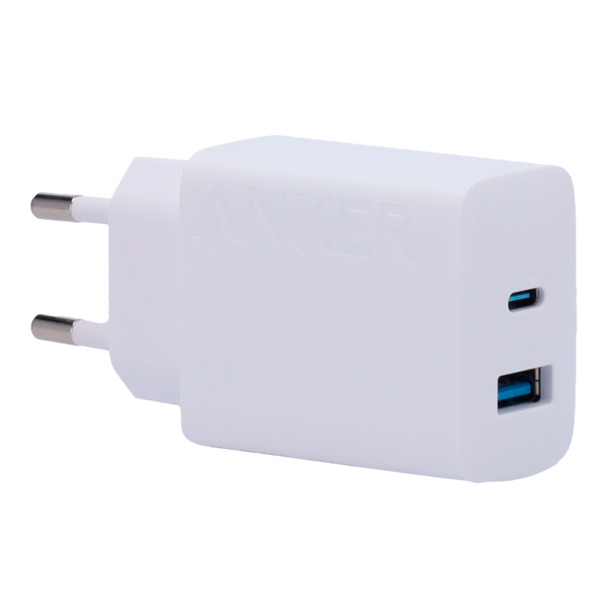 ANKER ANK-234-WCHARGER-20W1A1C-W Anker - Cargador USB - Potencia 20W - Carga rápida  - Salida USB-C y USB-A - Color blanco (3)
