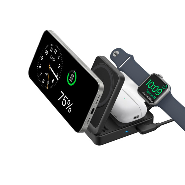 ANKER ANK-2557-3-IN-1-B Cargador inalámbrico 3 en 1 Anker - Tecnología Magsafe - Carga rápida: iPhone, Airpods, Apple Watch - Ca (3)