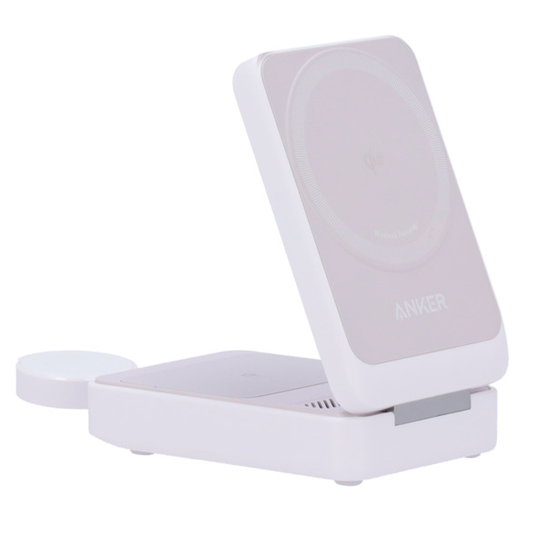 ANKER ANK-2557-3-IN-1-W Cargador inalámbrico 3 en 1 Anker - Tecnología Magsafe - Carga rápida: iPhone, Airpods, Apple Watch - Ca (5)