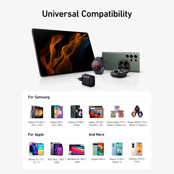 ANKER ANK-313-WCHARGER-45W1C-B Anker - Cargador USB - Potencia 45W - Carga rápida  - Salida USB-C - Color negro (13)