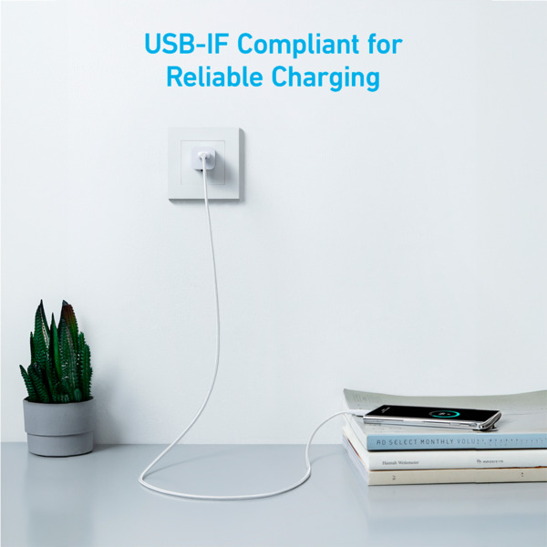 ANKER ANK-322-USBA-USBC-90-W Anker - Cable USB2.0  - USB-A a USB-C - Cable de nylon trenzado - Longitud 0.9m - Carga rápida hast (3)