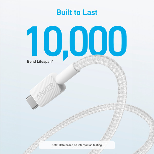 ANKER ANK-322-USBA-USBC-90-W Anker - Cable USB2.0  - USB-A a USB-C - Cable de nylon trenzado - Longitud 0.9m - Carga rápida hast (1)