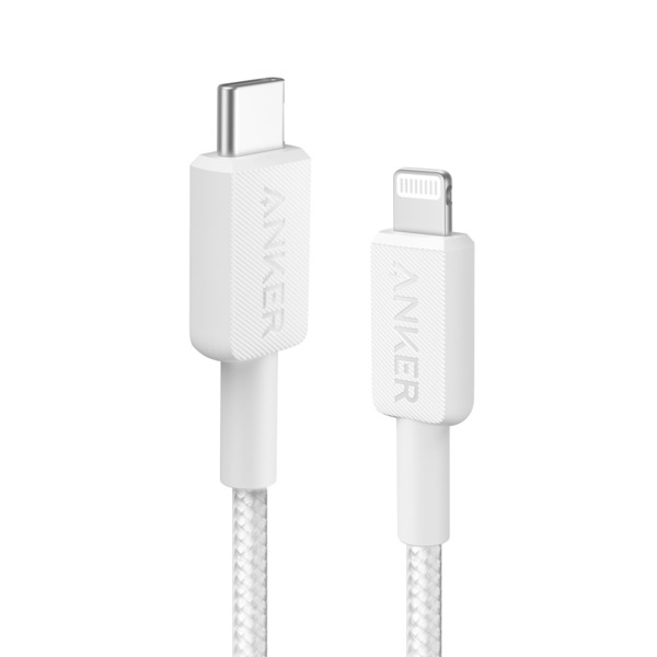 ANKER ANK-322-USBC-LGT-90-W Anker - Cable USB2.0 - USB-C a Lightning - Cable de nylon trenzado - Longitud 0.9m - Carga rápida |