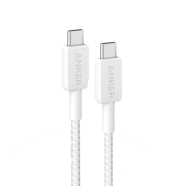 ANKER ANK-322-USBC-USBC-90-W Anker - Cable USB2.0 - USB-C a USB-C - Cable de nylon trenzado - Longitud 0.9m - Carga rápida 100W