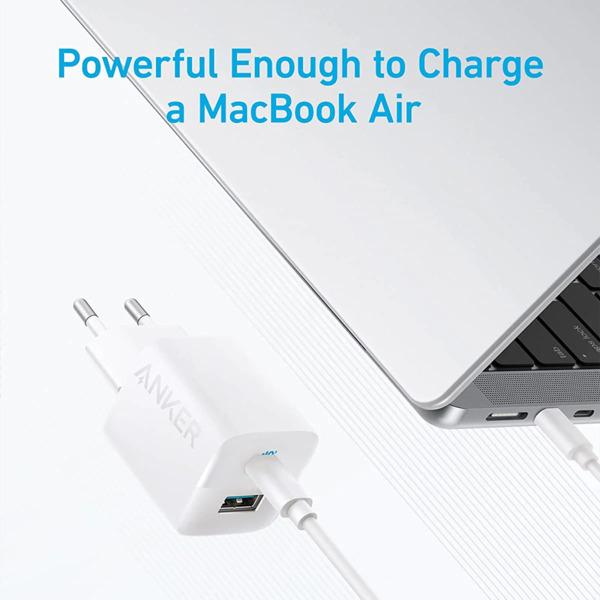 ANKER ANK-323-WCHARGER-33W1A1C-W Anker - Cargador USB - Potencia 33W - Carga rápida  - Salidas USB-C, USB-A - Color blanco (5)