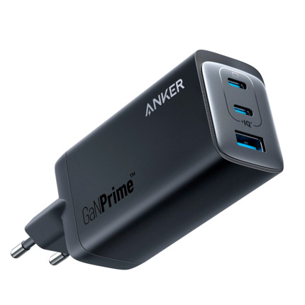 Comprar ANKER ANK-737-WCHARGER-GaN120W-B Anker - Cargador USB - Potencia 120W | Con tecnología GaNPrime - Carga rápida  - Salidas 1x USB-A, 2x USB-C - Color negro