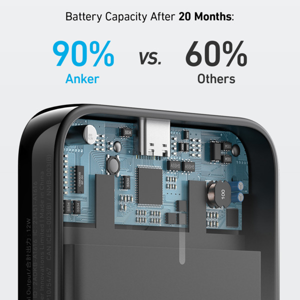 ANKER ANK-MAG-POWERCORE-B Anker Power bank magnética inalámbrica - Capacidad 5000mAh - Entradas USB-C - Salidas USB-C, Inalámbri (5)