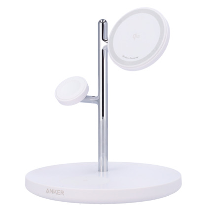 Comprar ANKER ANK-PADWCHARGER-3-IN-1-W Cargador inalámbrico 3 en 1 Anker - Tecnología MagGo - Carga rápida: iPhone, Airpods, Apple Watch - Carga 3 dispositivos a la vez - Carga rápida 25W - Estructura plana | Color blanco
