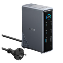 ANKER ANK-PRIME-14-IN-1-B Estación de carga 14 en 1 Anker - 1x Ethernet 1Gbps - 7x USB-C, 3x USB-A - 2x HDMI, 1x Audio - Doble p