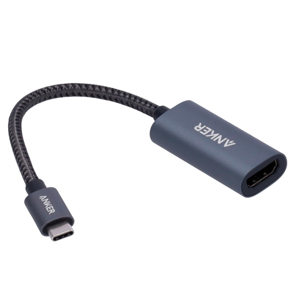 ANKER ANK-USBC-HDMI-G Anker - Adaptador grafico -  USB-C a HDMI (4K) - Plug &amp; Play - Compatibilidad universal - Color gris (1)