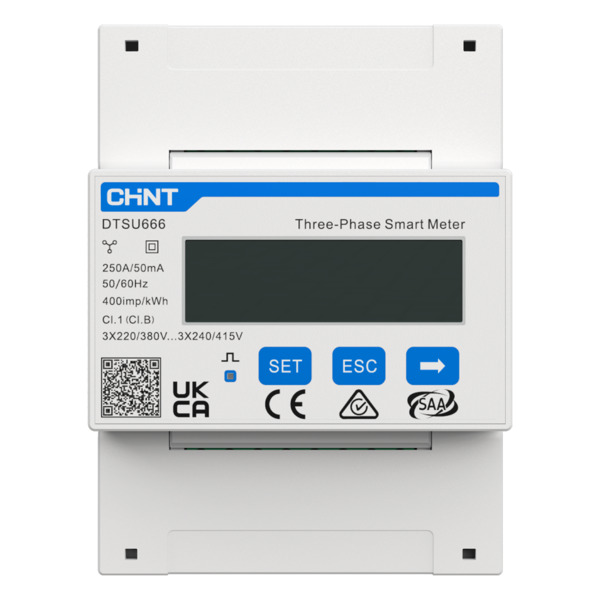 ANKER ASOX-3P-250A-CT Smart Meter Anker Solix - Trifásico | Bidireccional - Compatible con inversor ASOX-H8K - Montaje en carril