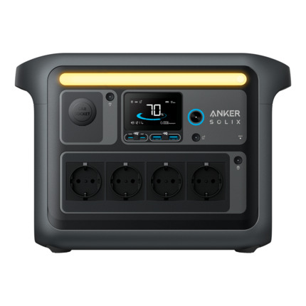 Comprar ANKER ASOX-C1000X Batería portátil Anker Solix - Gran capacidad 1056Wh - Potencia salida 1800W - Salidas y formas de recarga múltiples - 3000 ciclos de vida  - Control a través la APP