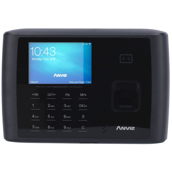 ANVIZ A350-BT-WIFI Control de presencia - Huella, tarjeta EM/MF y PIN - 3.000 usuarios | 100.000 registros - TCP/IP, WiFi, Bluet (1)