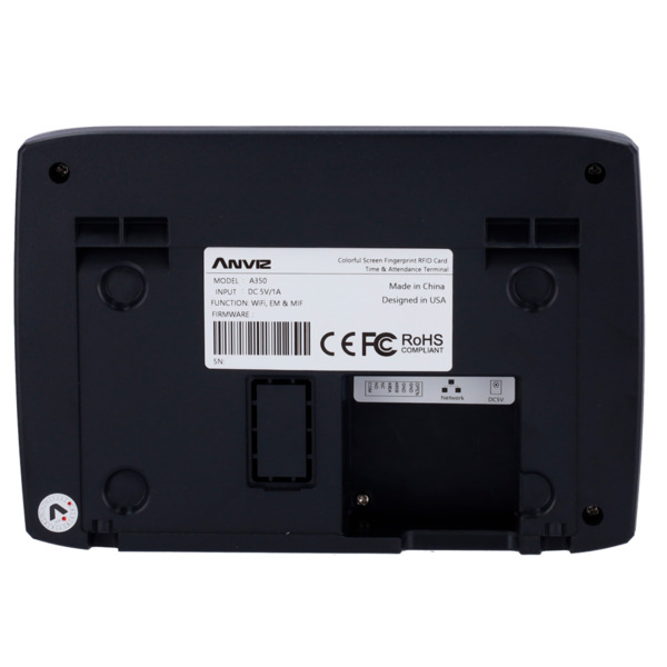 ANVIZ A350-BT-WIFI Control de presencia - Huella, tarjeta EM/MF y PIN - 3.000 usuarios | 100.000 registros - TCP/IP, WiFi, Bluet (5)