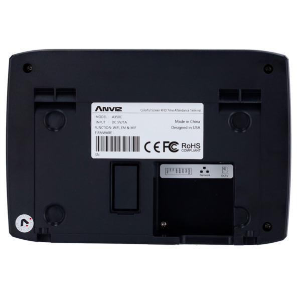 ANVIZ A350C-BT-WIFI Control de presencia - Tarjeta EM/MF y PIN - 3.000 usuarios | 100.000 registros - TCP/IP, WiFi, Bluetooth, U (5)