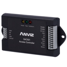 ANVIZ SAC921 Controladora de acceso - Tarjeta o PIN - 1 puerta | Comunicación TCP/IP y WiFi - 1 lector por Wiegand | 2 lectores