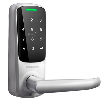 Comprar ANVIZ UL-LATCH5-NFC Cerradura inteligente Anviz Ultraloq - NFC, MF, PIN y App - 50 usuarios | WiFi y Bluetooth - Autónoma 4 x pilas AA - APP móvil U-tec | Cloud Ultraloq Air - Apta para exterior IP65
