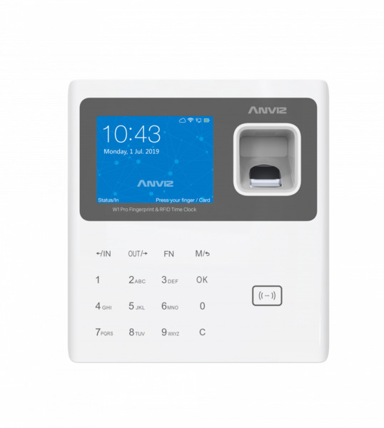 ANVIZ W1-PRO-WIFI Terminal de Control de Presencia ANVIZ W1Pro  Biométrico, teclado , 125KHz (1)