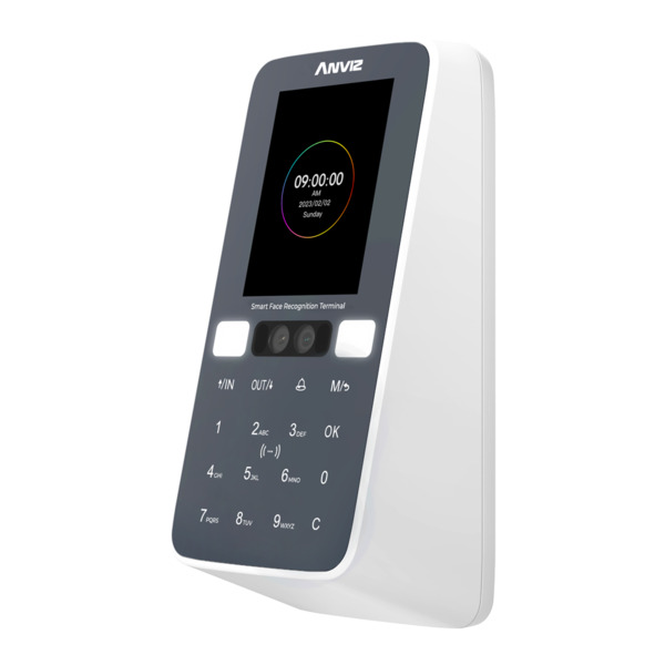 ANVIZ W3 Control de acceso y presencia - Facial, tarjeta EM y PIN - 200 usuarios | 100.000 registros - TCP/IP y WiFi - 2.8"