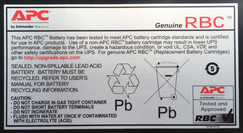 APC APCRBC140 batería para sistema ups Sealed Lead Acid (VRLA) 192 V (2)