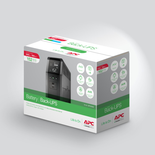 APC BR1600SI sistema de alimentación ininterrumpida (UPS) Línea interactiva 1,6 kVA 960 W 8 salidas AC (8)