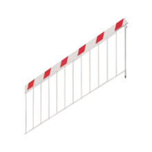 APRIMATIC APRI-ACC-H118-H65 Faldilla de 3m para brazo oval H76/H118 para barreras Park (P) y Park Plus(PXT).