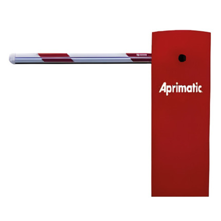 Comprar APRI-KIT-P30XT-OVLED Barrera de parking con brazo oval H76 de 3 metros con tira LED´s , para tráfico continuo, 20.000 ciclos / día, motor 230 Vac.