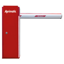 APRIMATIC APRI-KIT-VIAP30-OV Barrera de parking VIA Plus con brazo ovalado H76 de 3 metros, uso intensivo, 20.000 ciclos/día, mo