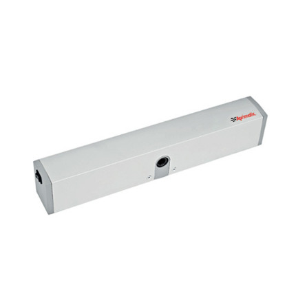 Comprar APRI-OVERMI-150B Operador de puertas batientes de interior para puertas de 1 hoja con peso de 150kg con batería, IP32, 115-230Vac y salida de rele para puerta.