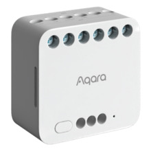 AQARA AQ-DCM-K01 Aqara Módulo Relé Doble T2  - Zigbee 3.0 / Matter over Zigbee - Control del motor / Monitor energético - Requie