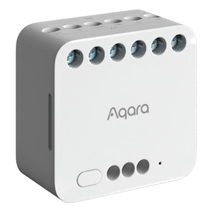Comprar AQARA AQ-DCM-K01 Aqara Módulo Relé Doble T2  - Zigbee 3.0 / Matter over Zigbee - Control del motor / Monitor energético - Requiere  AQARA HUB - Protección contra sobrecargas - Soporta Apple Homekit, Google, Alexa