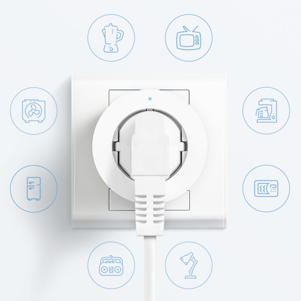 AQARA AQ-SP-EUC01 Aqara Enchufe Inteligente EU - Zigbee 3.0 - Requiere  AQARA HUB - Medidor de consumo - Protección contra alto (1)