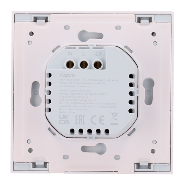 AQARA AQ-WS-EUK03 Aqara Interruptor Inteligente de Pared H1 - Zigbee 3.0  - Requiere AQARA HUB - Con Neutro / Protección contra (5)