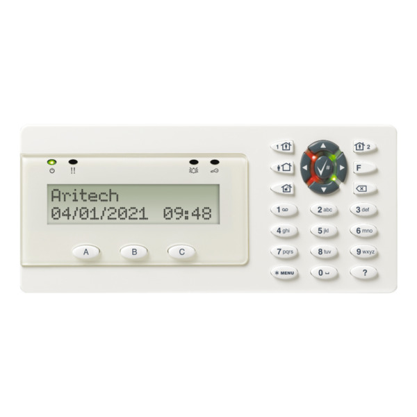 Aritech ATS1135 Teclado LCD de 2x16 caracteres con lector de tarjetas. Grado 3