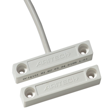 Comprar ARITECH DC103 Contacto magnético para superficie, polarizado. Apertura operativa máx. 15-31mm. 2m de cable. Blanco