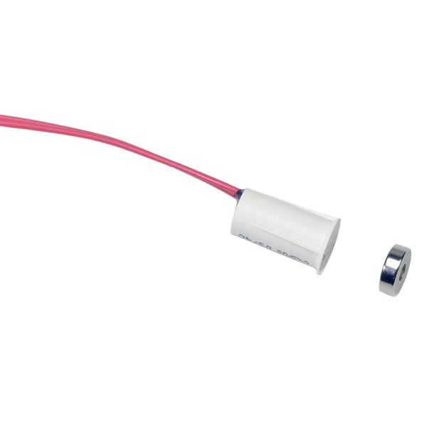 ARITECH R1125-N Contacto de montaje empotrado a presión "Stubby" con imán "Mini-Max", blanco