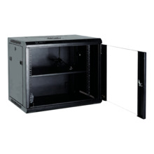 Armario rack para pared - Hasta 6U rack de 19&quot; - Hasta 100 Kg de carga - Con ventilación y pasacables - Profundidad 600 mm