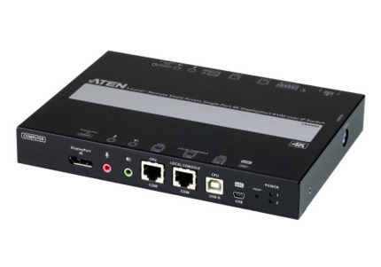 Comprar Aten 1 switch KVM a través de IP DisplayPort 4K de un solo puerto para acceso a recurso compartido local/remoto