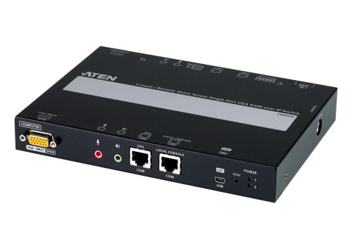Aten 1 switch KVM a través de IP VGA de un solo puerto para acceso a recurso compartido local/remoto (1)
