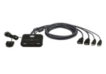 ATEN 2-PORT USB FHD HDMI CABLE KVM SWITCH (CS22HF-AT) (CP20)
